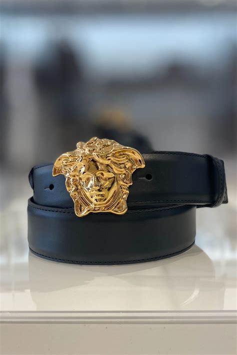 versace medusa dishes|Versace la medusa leather belt.